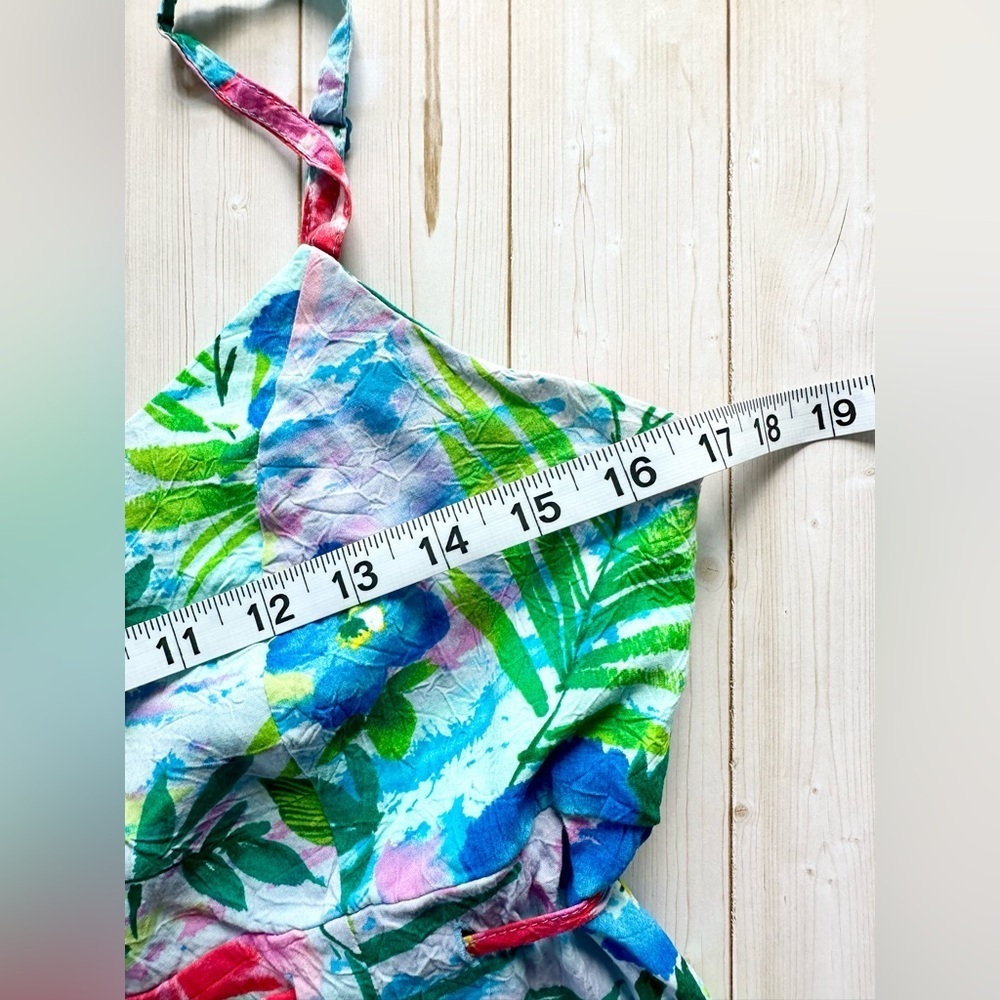 Jams World Petit Fleur Vintage Tropical Floral Dress Size Medium - Picture 6 of 6